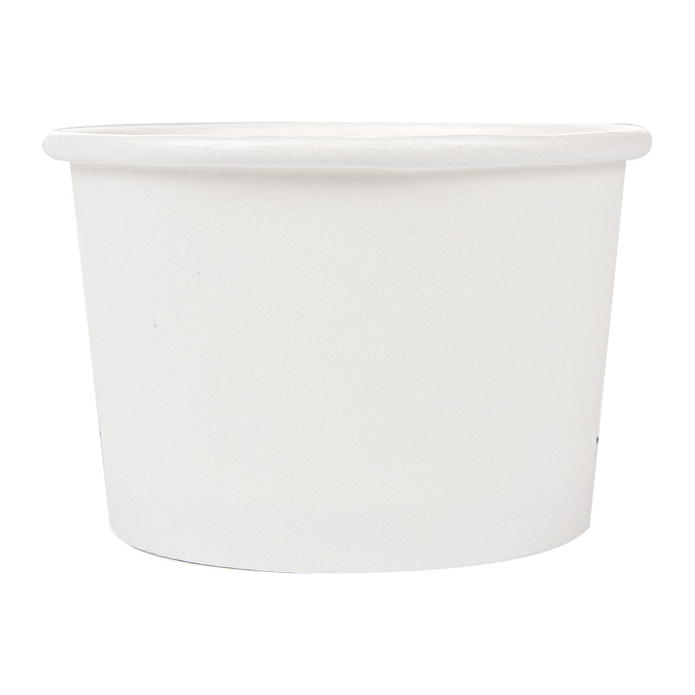 254.43-TERRINA PICCOLA 70 ML (2,3 oz) 210 + 18 PE G/M2 Ø6/5x4 CM BIANCO CARTONE (50 u.)