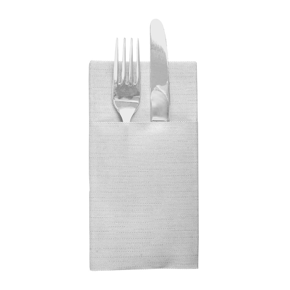 230.58-TOVAGLIOLI CANGURO 'LIKE LINEN' MONOCHROME 70 G/M2 40x40 CM GRIGIO SPUNLACE (50 u.)