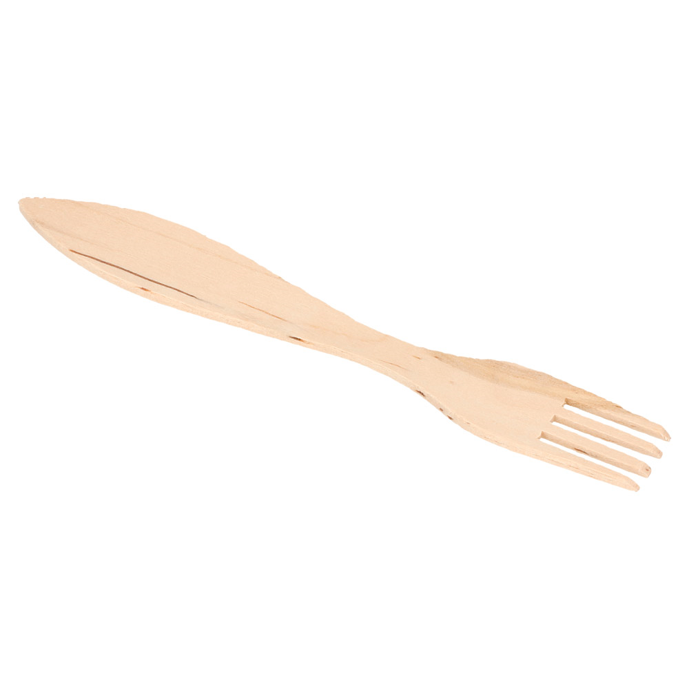 112.37-FORCHETTE ANGOLATE CONFEZIONATE 'WOOD'  15 CM NATURALE LEGNO (100 u.)