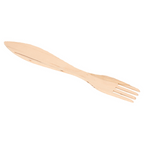 112.37-FORCHETTE ANGOLATE CONFEZIONATE 'WOOD'  15 CM NATURALE LEGNO (100 u.)