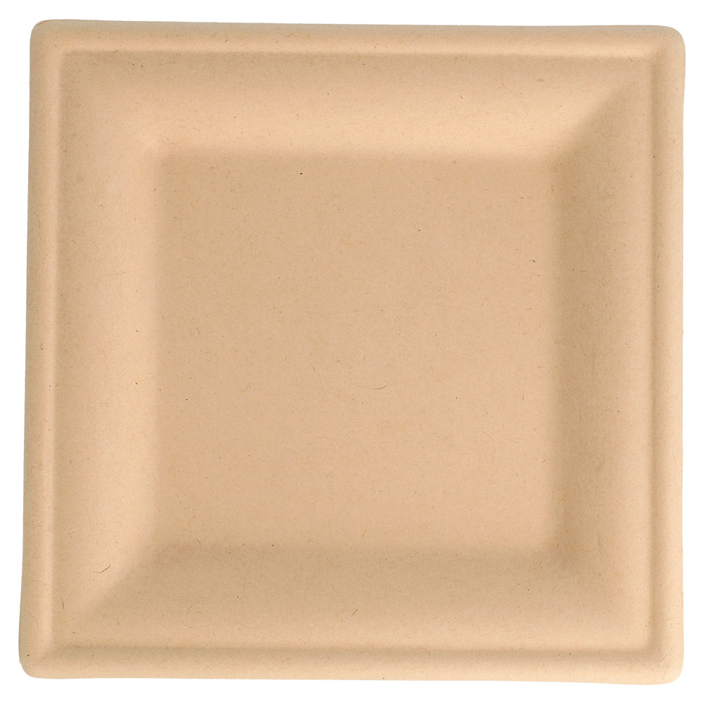 212.68-PIATTI QUADRATI 'BIONIC'  16x16x1 CM NATURALE BAGASSA (50 u.)
