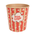 268.56-RECIPIENTI PER POPCORN  3900 ML 260 +20 PE G/M2 Ø 18,5/14,5x19,5 CM KRAFT (50 u.)