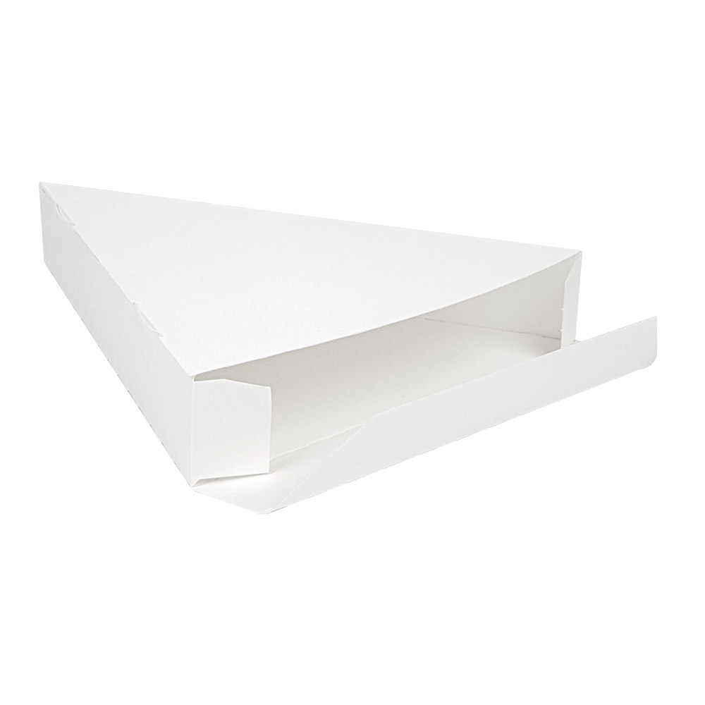 234.75-CONTENITORI TRIANGOLARE PIZZA 'THEPACK'  18x23x3 CM BIANCO CARTONE NANO-MICRO (100 u.)