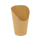 281.43-BICCHIERE PER FRITTI APERTO 'FEEL GREEN' 9 OZ - 270 ML 250 + 20PE G/M2 Ø7x11,5 CM MARRONE CARTONE (100 u.)