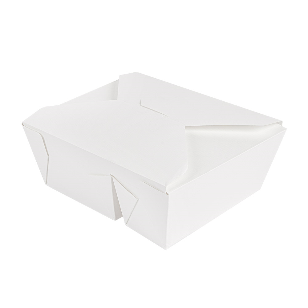 258.51-SCATOLE AMERICANE 2 SCOMPARTI THEPACK 900+450ML 15,2x12,1x6,5CM BIANCO CARTONE NANO-MICRO + PP (50 u.)