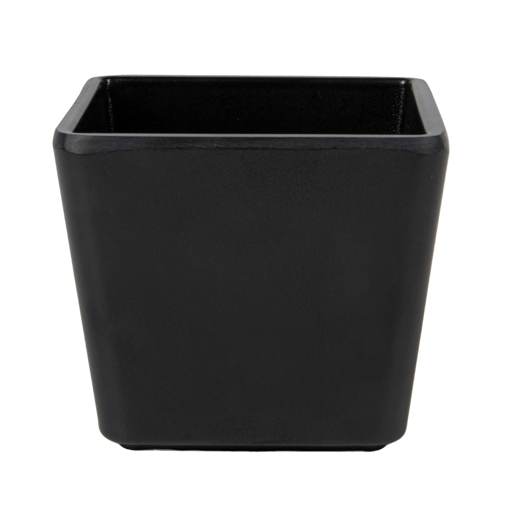 262.27-BICCHIERE QUADRATE ASAMI WARE  6,8x6,8x5,8 CM NERO MELAMINA (1 u.)