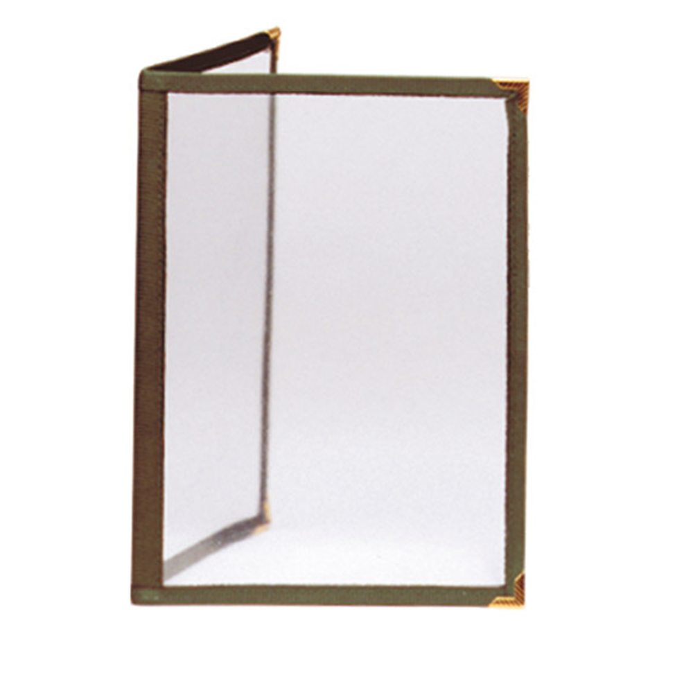 168.18-MENÙ "AMERICANO" DIN-A4 2 PAGINE   VERDE PVC