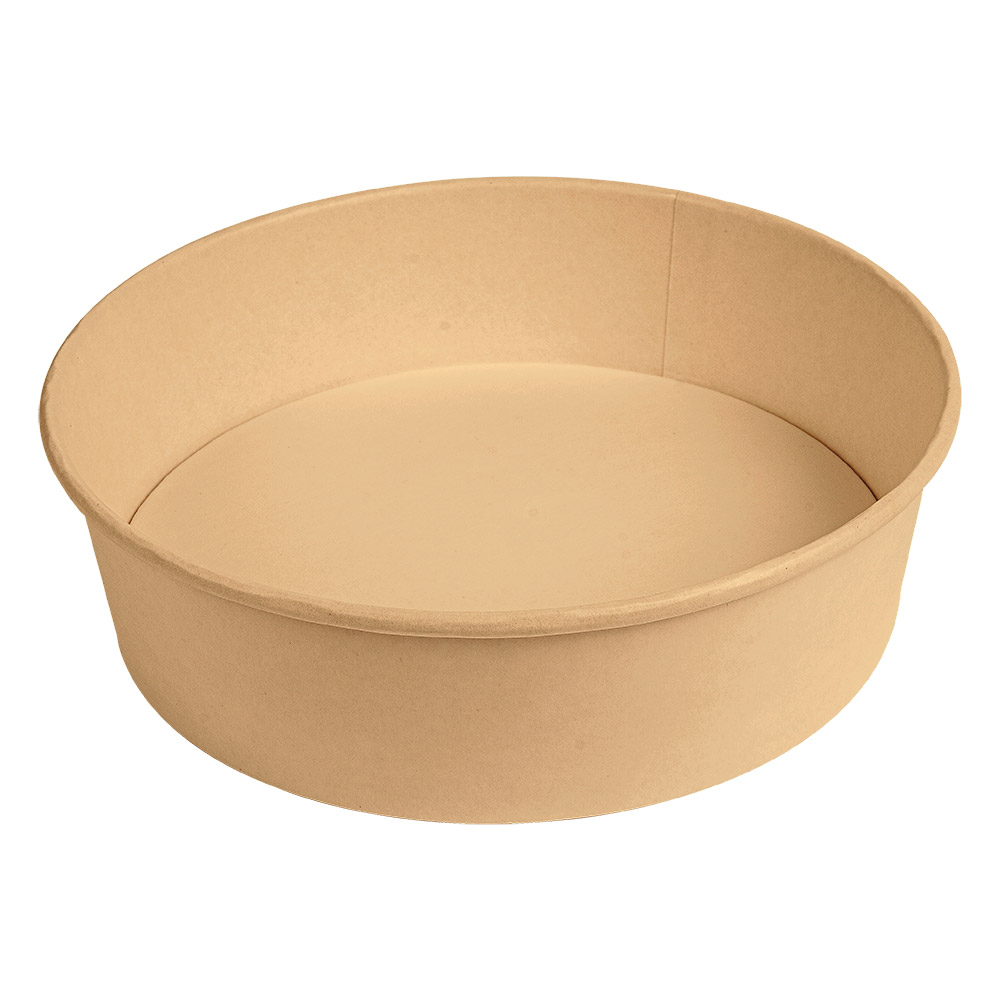 258.95-INSALATIERI 950 ML 300 + 18 PE G/M2 Ø 18,7/16,5x5,4 CM NATURALE KRAFT (50 u.)