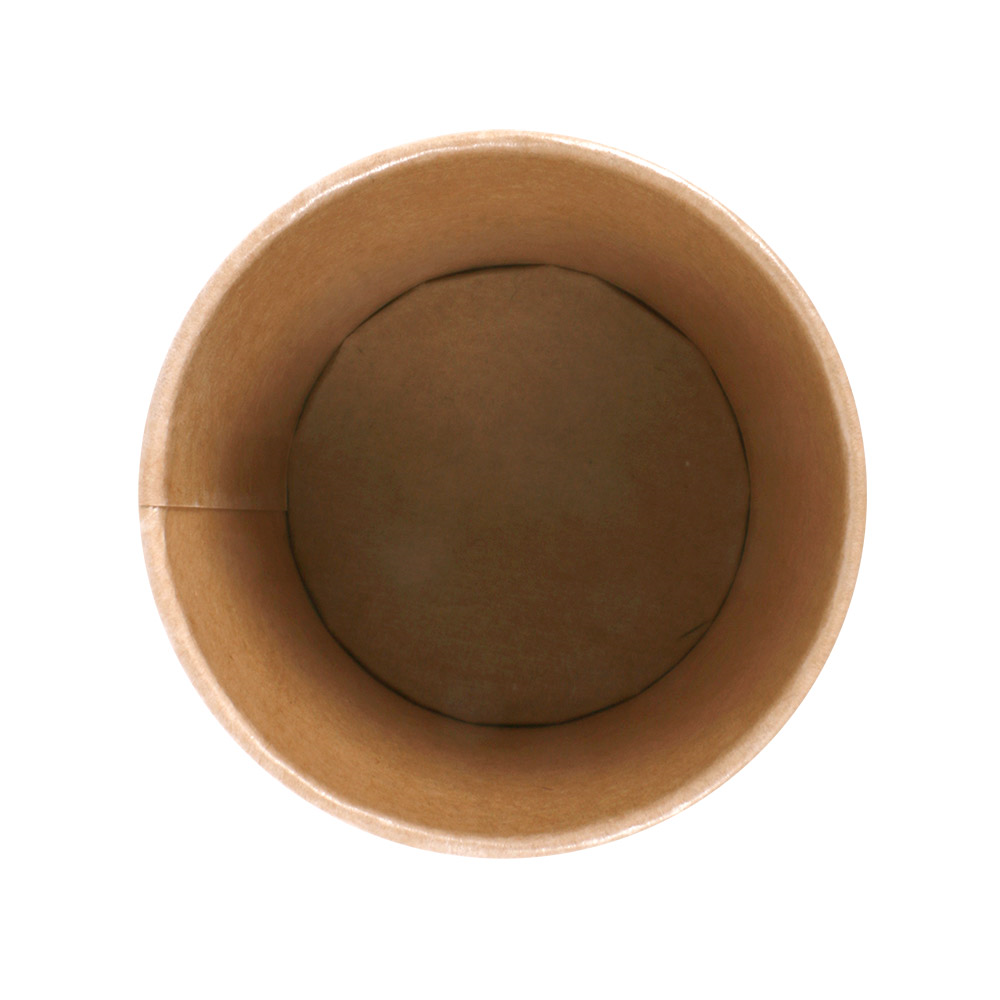 254.40-TERRINA PICCOLA 105 ML (3,5 oz) 210 + 18 PE G/M2 Ø6/4,5x5,8 CM MARRONE CARTONE (50 u.)