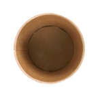 254.40-TERRINA PICCOLA 105 ML (3,5 oz) 210 + 18 PE G/M2 Ø6/4,5x5,8 CM MARRONE CARTONE (50 u.)