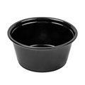 130.16-TERRINA PICCOLA PER MICROONDE 100 ML Ø7,4x3,5 CM NERO PP (125 u.)
