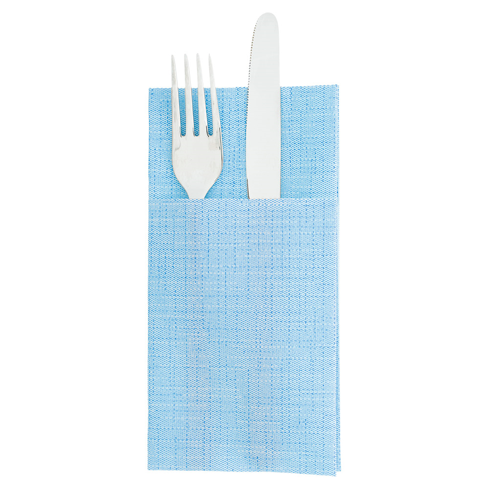 264.37-TOVAGLIOLI CANGURO DRY COTTON 55 G/M2 40x40 CM TURCHESE AIRLAID (50 u.)