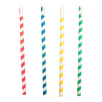 227.97-CANNUCCE A STRISCE CON CUCCHIAIO 'PAPER'  Ø0,8x21 CM COLORI VARIE CARTA (100 u.)