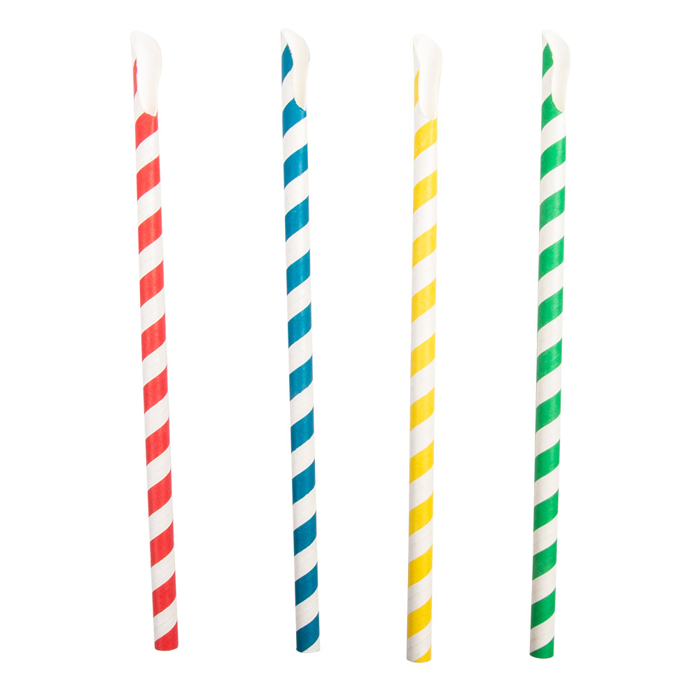 227.97-CANNUCCE A STRISCE CON CUCCHIAIO 'PAPER'  Ø0,8x21 CM COLORI VARIE CARTA (100 u.)