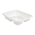 233.10- VASSOIO PER NACHOS 'BIONIC'  19x16,5x3,8 CM BIANCO BAGASSA (50 u.)