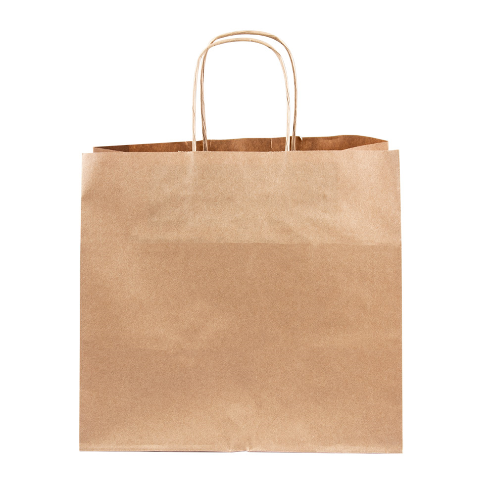 167.11-BORSE SOS TRAITEUR CON MANICI  80 G/M2 26+17x24 CM NATURALE KRAFT (250 u.)