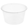 184.05-CONTENITORE PER MICRONDE 475 ML Ø 11,5x6,5 CM TRASPARENTE PP (50 u.)
