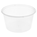 184.05-CONTENITORE PER MICRONDE 475 ML Ø 11,5x6,5 CM TRASPARENTE PP (50 u.)