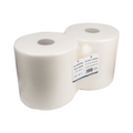 156.12-PANNO CARTA 1 VELO - 370 FOGLI  55 G/M2 Ø 26x26 CM BIANCO AIRLAID (2 u.)