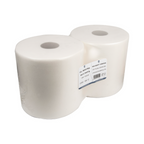 156.12-PANNO CARTA 1 VELO - 370 FOGLI  55 G/M2 Ø 26x26 CM BIANCO AIRLAID (2 u.)