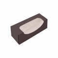 279.26-ASTUCCI PER MACARON CON FINESTRA 'THEPACK'  16x5x5 CM CIOCCOLATO CARTONE NANO-MICRO + OPP (50 u.)