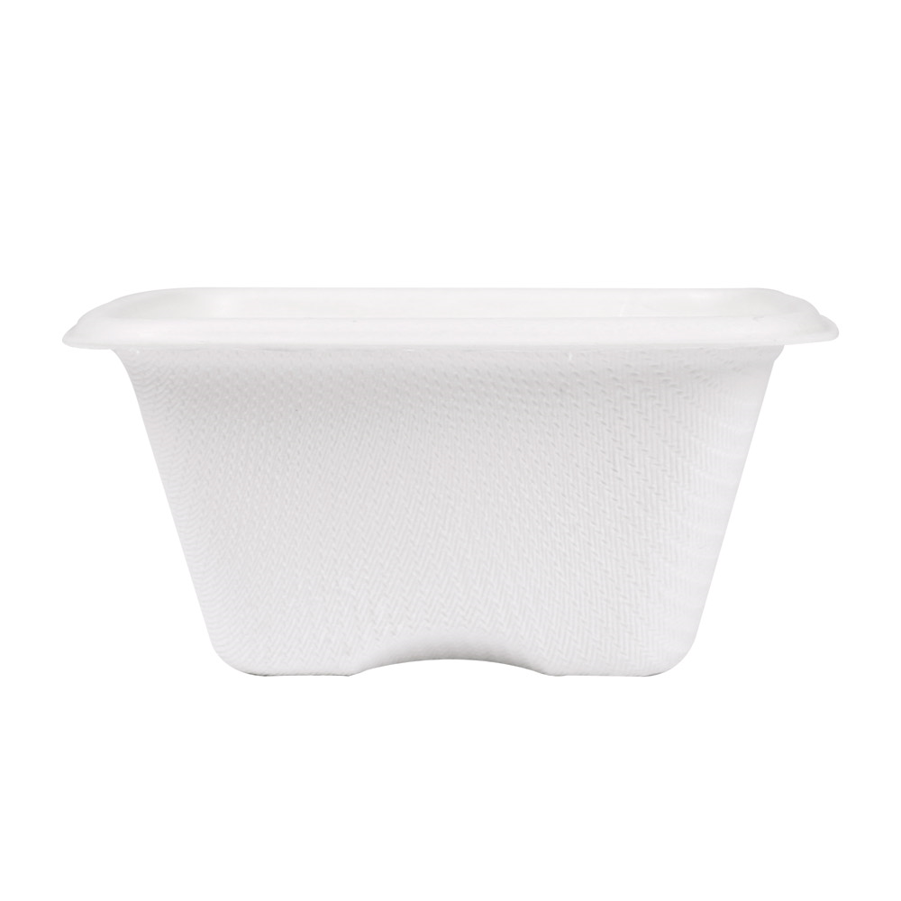 253.88-TERRINA PICCOLA 'BIONIC' 100 ML 7,7x7,7x3,7 CM BIANCO BAGASSA (50 u.)