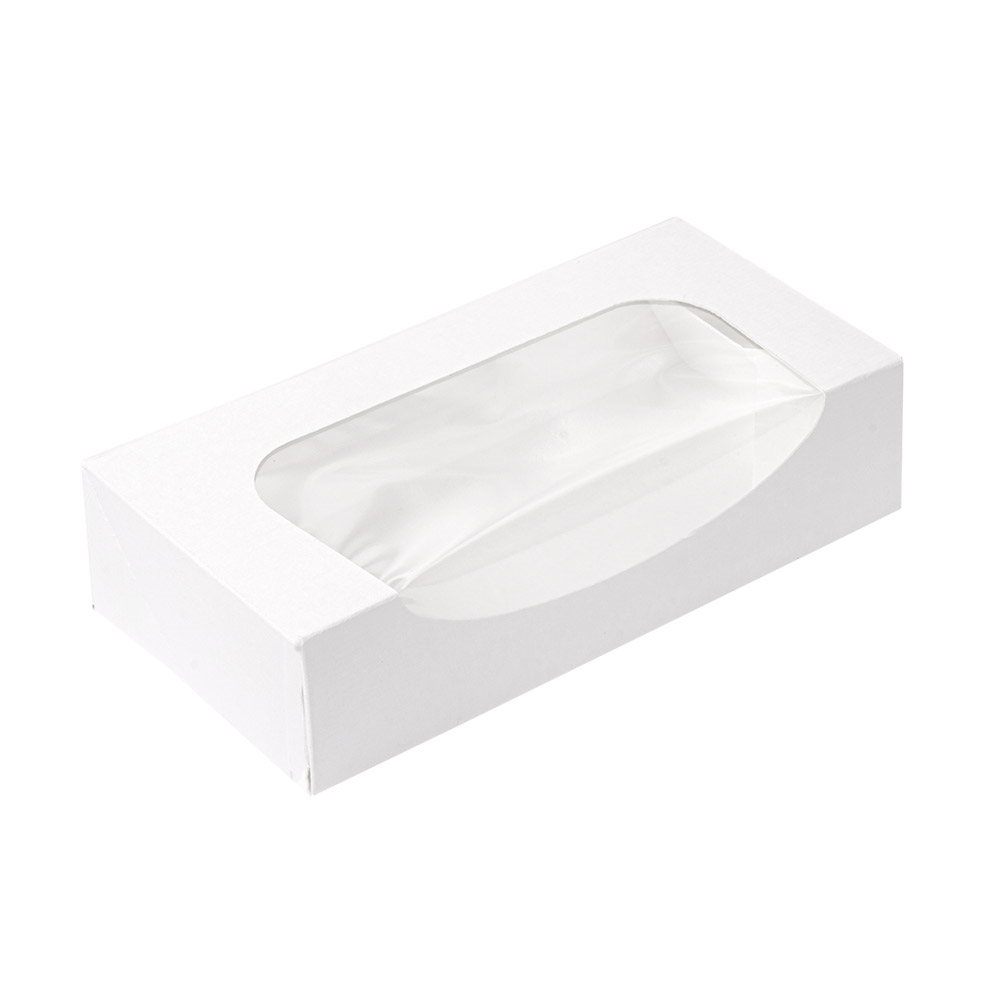 253.41-CONTENITORI SUSHI+FINESTRA 'THEPACK'  19,7x9x4,5 CM BIANCO CARTONE NANO-MICRO + OPP (50 u.)