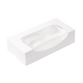 253.41-CONTENITORI SUSHI+FINESTRA 'THEPACK'  19,7x9x4,5 CM BIANCO CARTONE NANO-MICRO + OPP (50 u.)