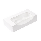 253.41-CONTENITORI SUSHI+FINESTRA 'THEPACK'  19,7x9x4,5 CM BIANCO CARTONE NANO-MICRO + OPP (50 u.)