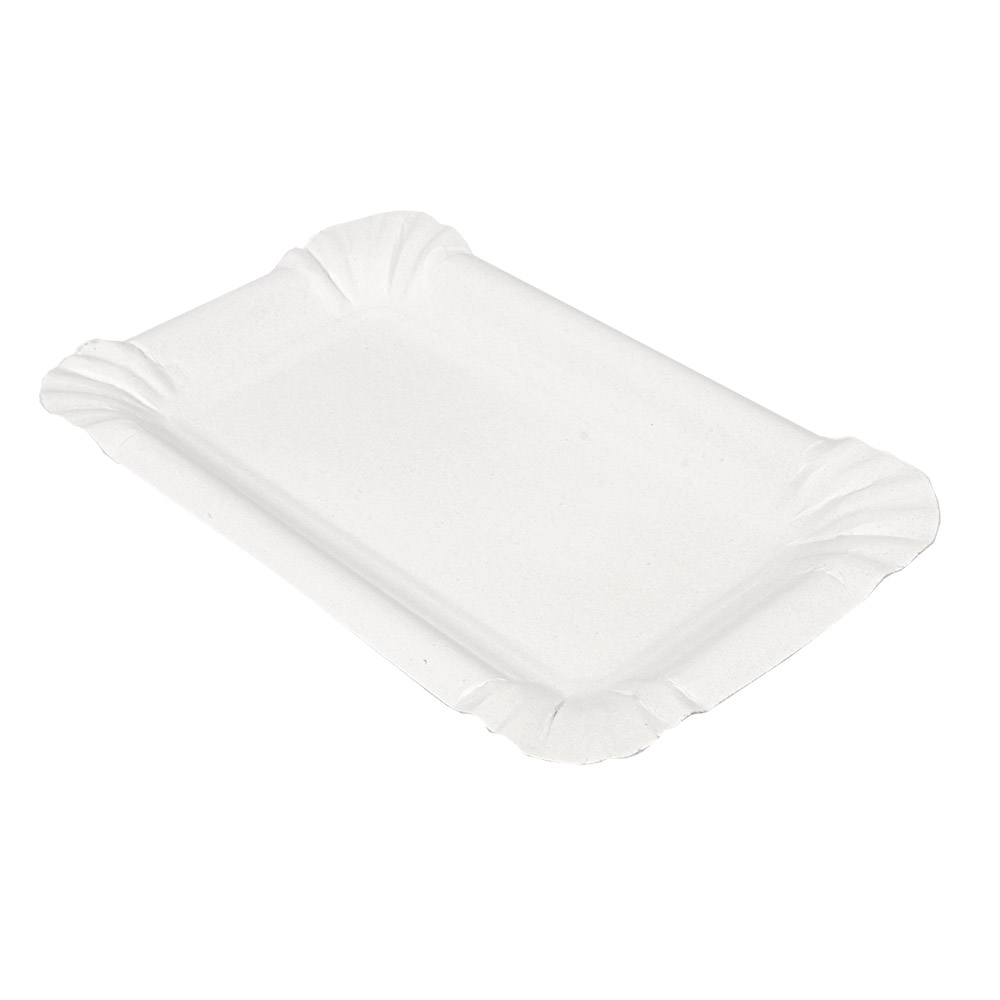 320.07-VASSOI PASTICCERIA - PICCOLI  285 G/M2 20x13 CM BIANCO CARTONE (250 u.)
