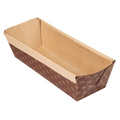184.73-FORME PER COTTURA PASTICCERIA - LAMINATO  165 G/M2 24x8x7 CM MARRONE CARTA (40 u.)