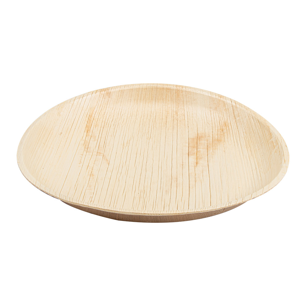 189.30-PIATTI ROTONDO 'ARECA'  Ø 25x2,5 CM NATURALE ARECA (25 u.)
