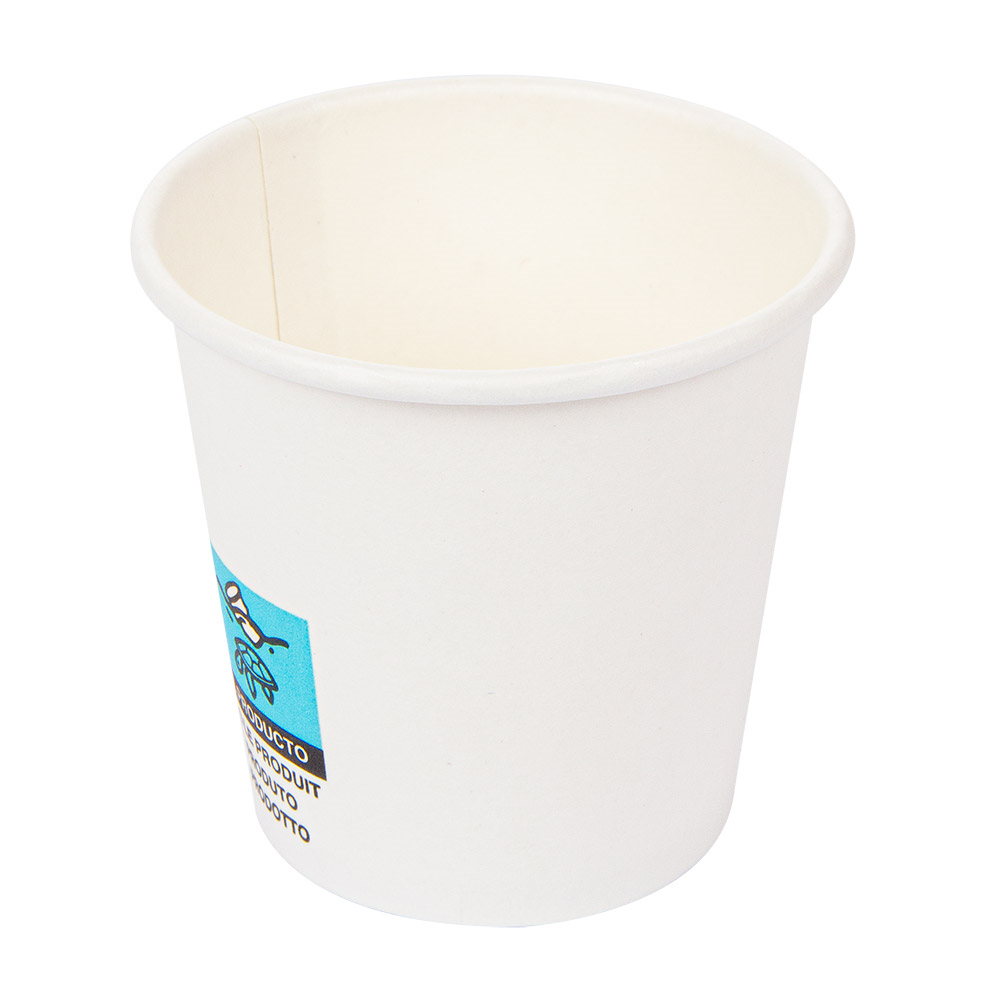 254.60-BICCHIERI BEVANDE CALDE 1 STRATO 'ESPRESSO' 55 ML 230 + 18 PE G/M2 Ø5/3,5x4,9 CM BIANCO CARTONE (50 u.)