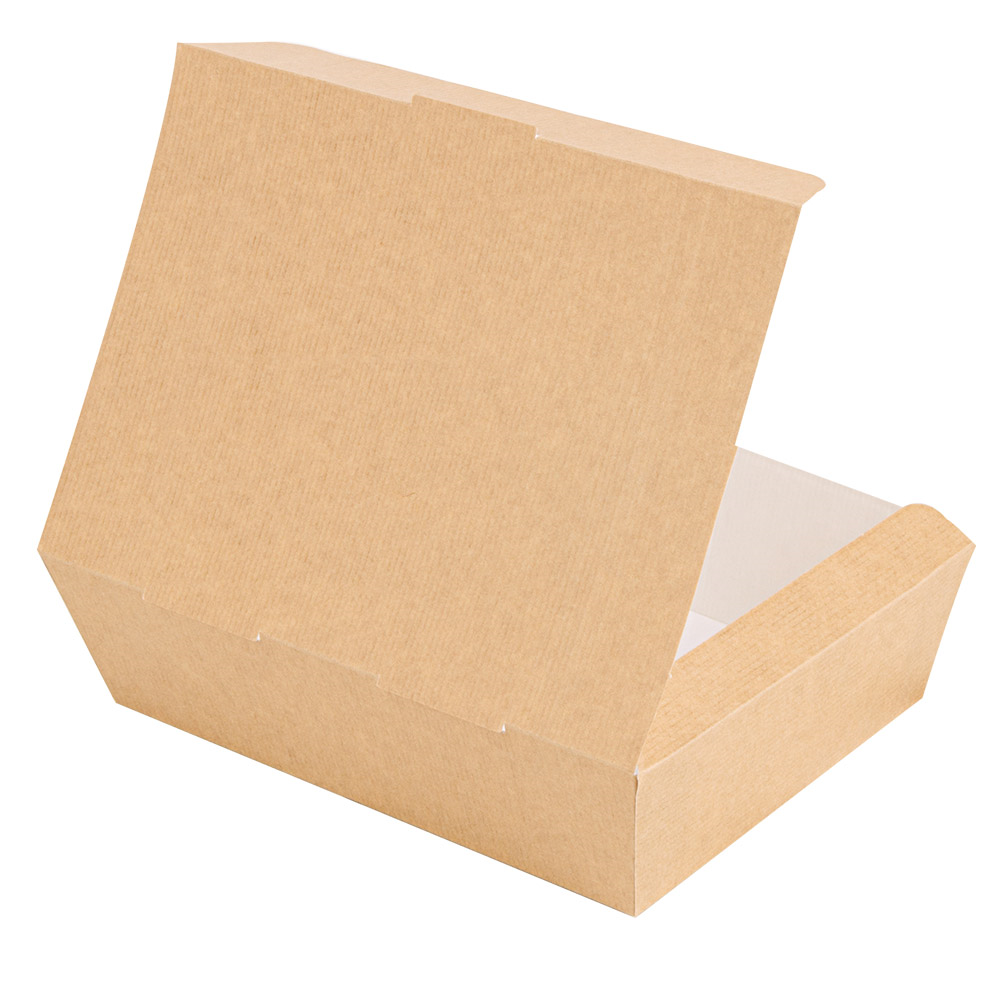 235.15-SCATOLE "LUNCH BOX" COPPERCHIO 'THEPACK' 1000 ML (32 oz) 20,5x14,6x5 CM NATURALE CARTONE NANO-MICRO (60 u.)