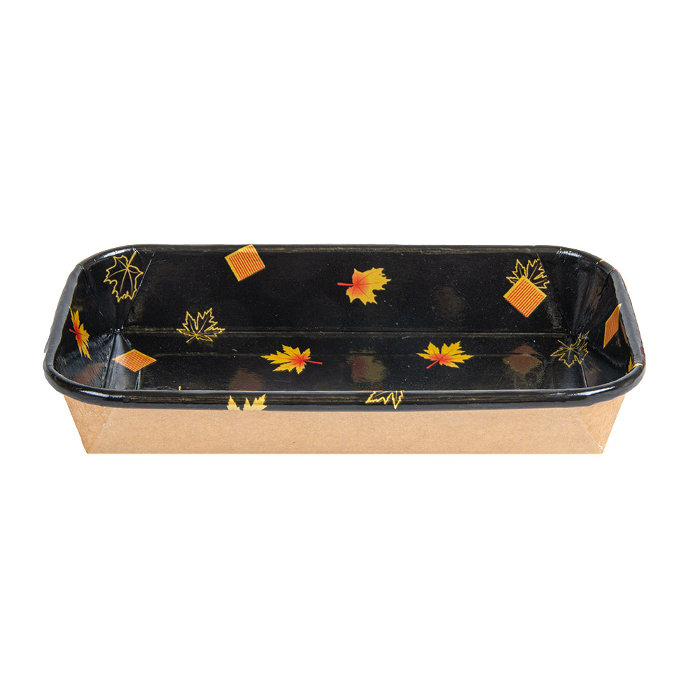 268.83-RECIPIENTI PER "SUSHI"  20PE + 280 +16PE G/M2 16x9,1x2,4 CM NERO KRAFT (50 u.)