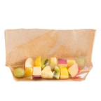 173.11-CONFEZIONI CON BASE E FINESTRA TURTLE PACK 50 G/M2 + 15 PP 27+4/4x15 CM NATURALE KRAFT (100 u.)