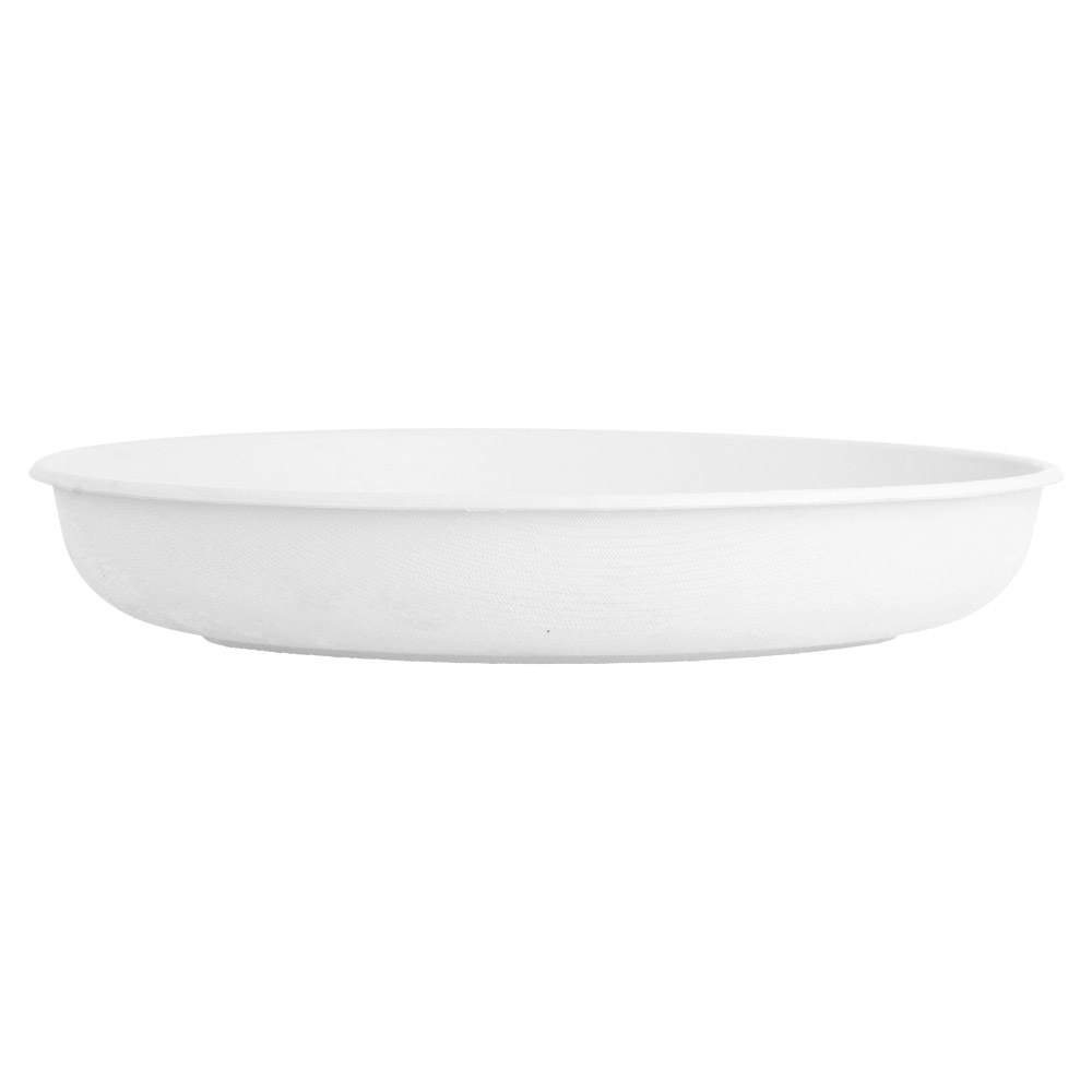 215.99-PIATTI OVALI 'BIONIC'  23,6x16,9x4 CM BIANCO BAGASSA (50 u.)