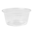 130.11-TERRINA PICCOLA PER MICROONDE 100 ML Ø7,4x3,5 CM TRASPARENTE PP (125 u.)