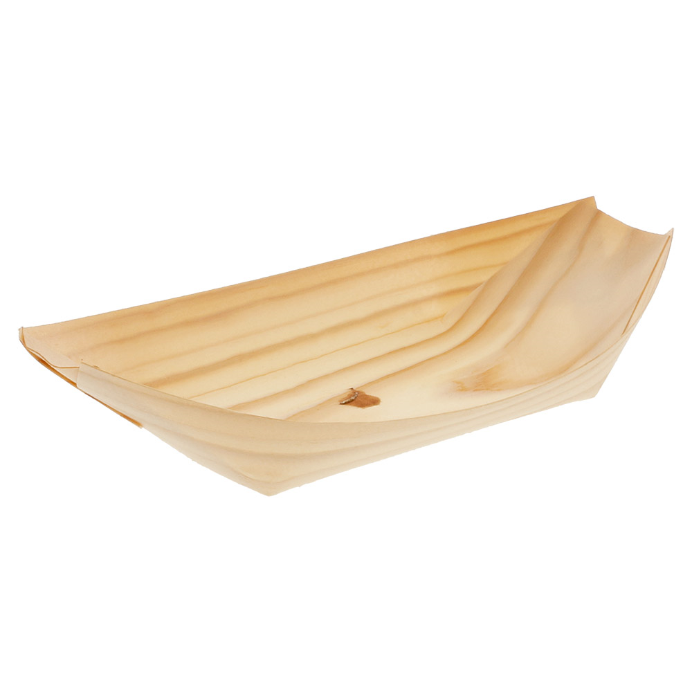 109.34-BARCHETTE IN FOGLIA DI PIOPPO 'WOOD'  22,5x11x3 CM NATURALE LEGNO (50 u.)