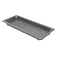 267.98-RECIPIENTI PER "SUSHI" 225 ML 22x9x2 CM ARGENTO RPET (328 u.)