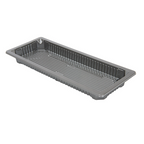 267.98-RECIPIENTI PER "SUSHI" 225 ML 22x9x2 CM ARGENTO RPET (328 u.)