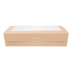 253.64-SCATOLE CON FINESTRA 'THEPACK' 1470 ML 19,8x14x4,8 CM NATURALE CARTONE NANO-MICRO + OPP (25 u.)