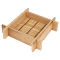 180.37-20 MINI CONTENITORI 'BAMBOO'  12x12x3 CM NATURALE BAMBÙ