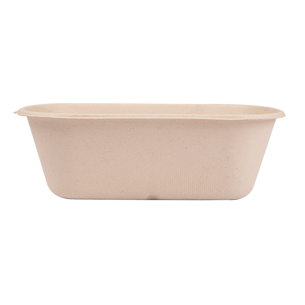320.55-LUNCH BOXES 1 SCOMPARTO 'BIONIC' 1000 ML 22x12,9x6,85 CM NATURALE BAGASSA (50 u.)