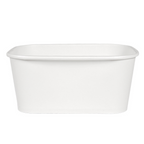 266.28-CONTENITORI RETTANGOLARI  1000 ML 320 + 26 PE G/M2 17,3x12,3x7,5 CM BIANCO KRAFT (50 u.)