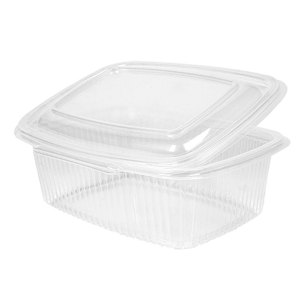 262.59-RECIPIENTI CON COPERCHIO 1000 ML 18,7x14,4x6,4 CM TRASPARENTE PP (50 u.)