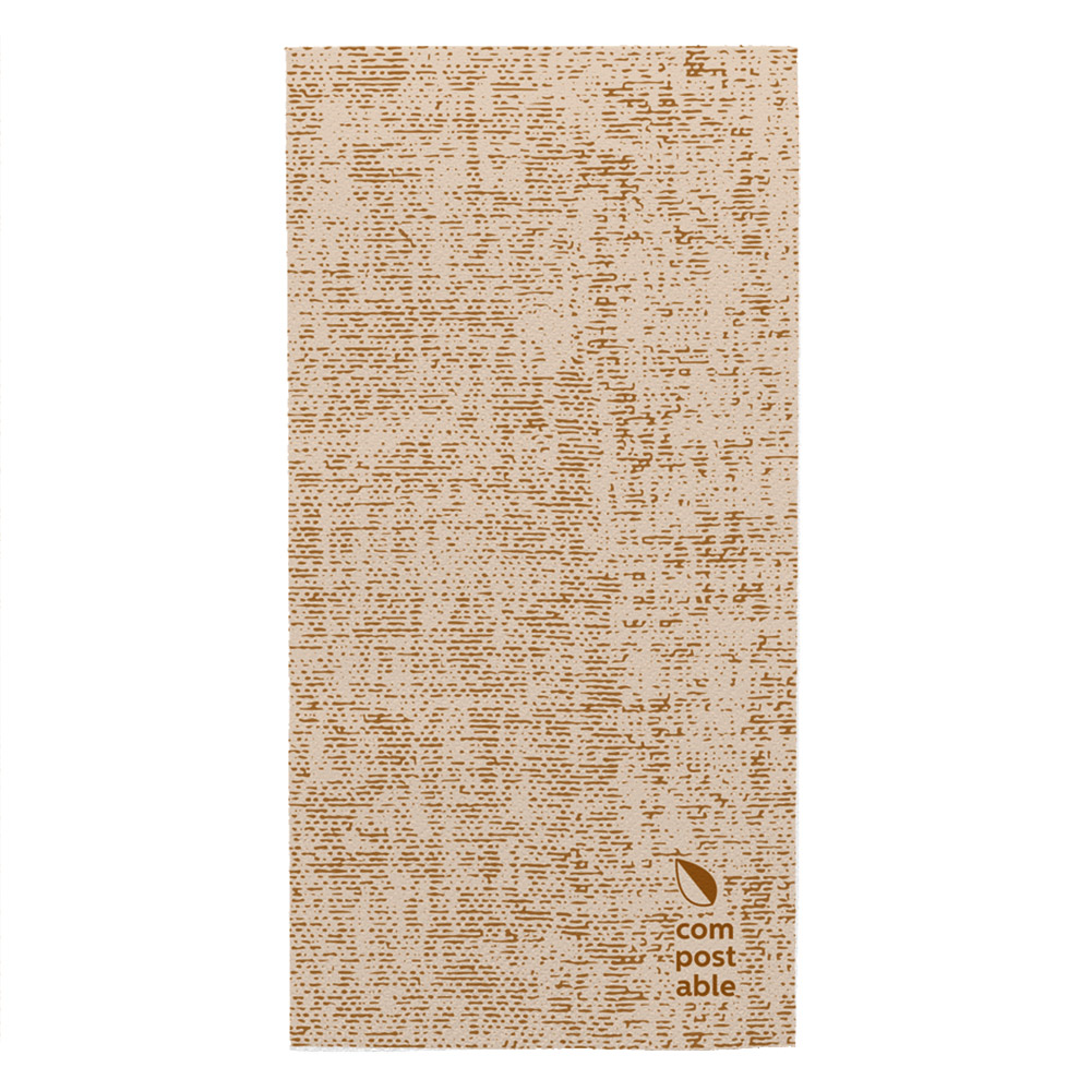 272.52-TOVAGLIOLI PIEGATO 1/8 TUNDRA 55 G/M2 40x40 CM CARAMELLO AIRLAID (50 u.)