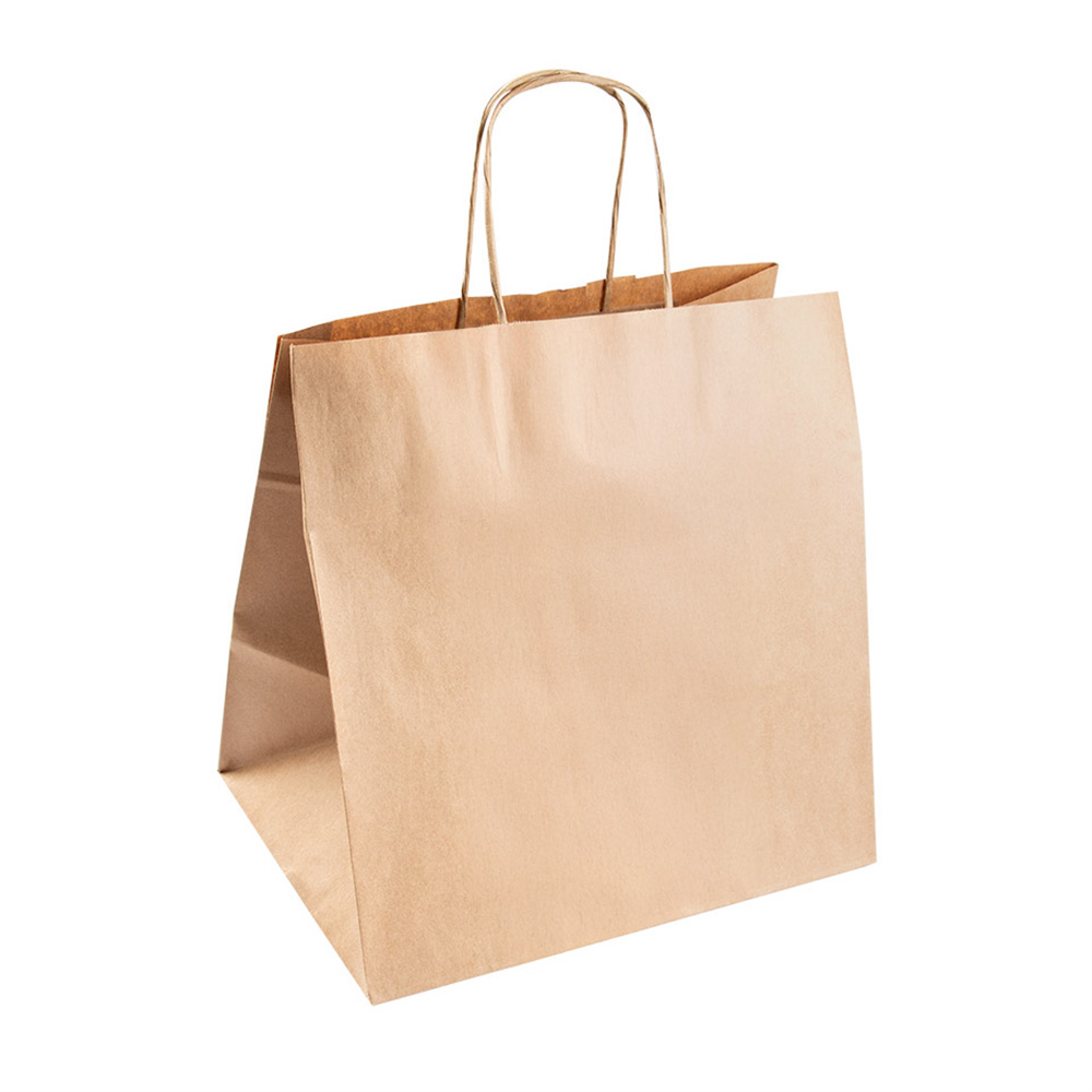 080.84-BORSE SOS TRAITEUR CON MANICI  90 G/M2 26+20x27 CM NATURALE KRAFT (50 u.)
