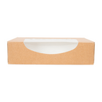 253.38-CONTENITORI SUSHI+FINESTRA 'THEPACK'  17,5x12x4,5 CM MARRONE CARTONE NANO-MICRO + OPP (50 u.)