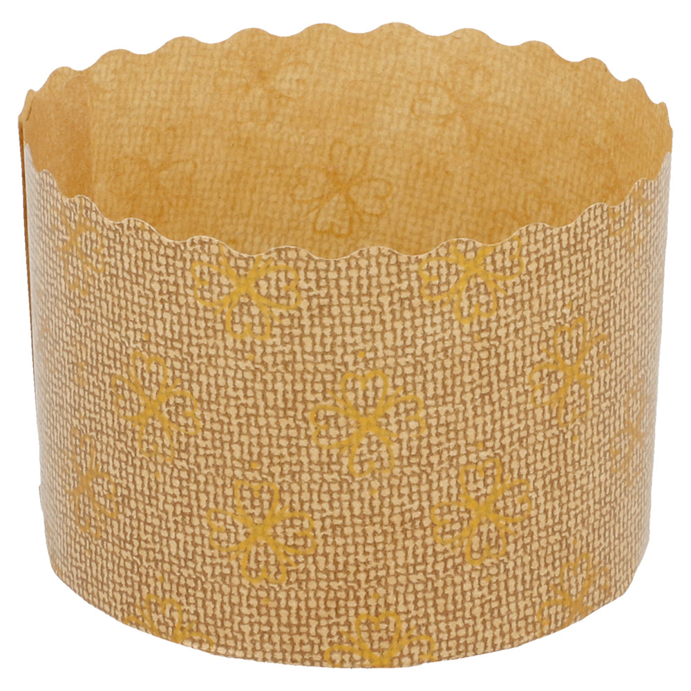 186.87-FORME PER COTTURA PANETTONE  135 G/M2 Ø 7x5 CM MARRONE CELLULOSA (2000 u.)